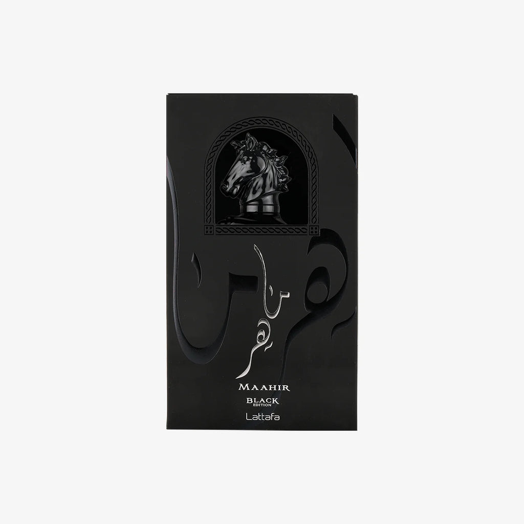 Lattafa Maahir Black Edition Eau de Parfum – Unisex Amber Spicy Signature 100ML