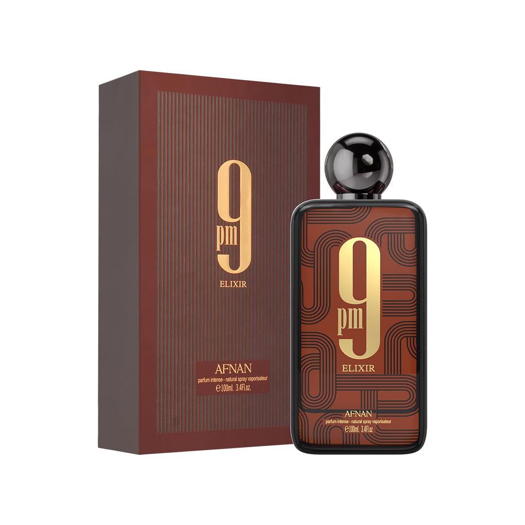Afnan 9PM Elixir Extrait Eau de Parfum – Warm Spicy Unisex Fragrance 100ML