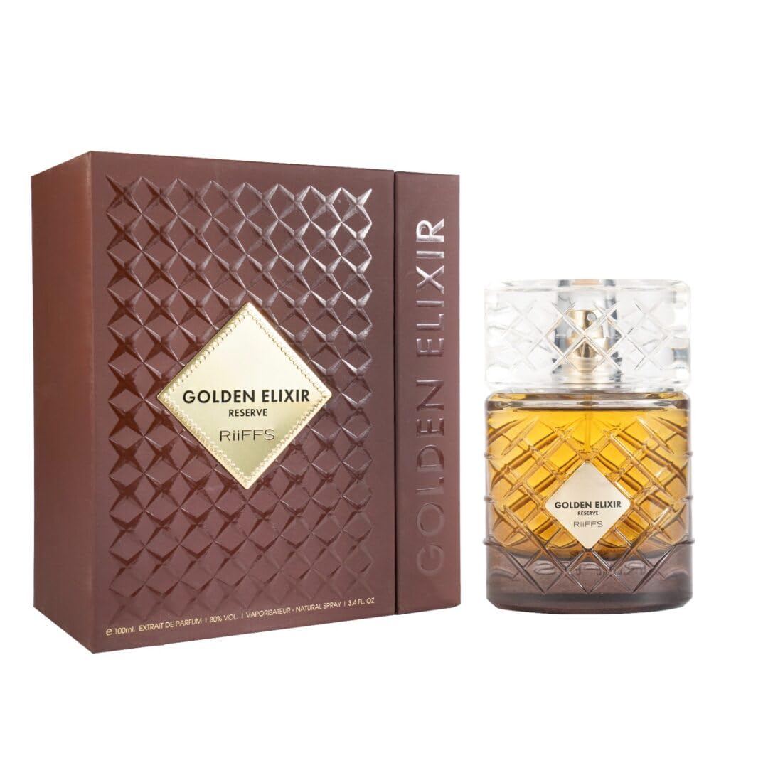 Riiffs Golden Elixir Reserve Eau de Parfum – Warm Spiced Gourmand Unisex 100ML