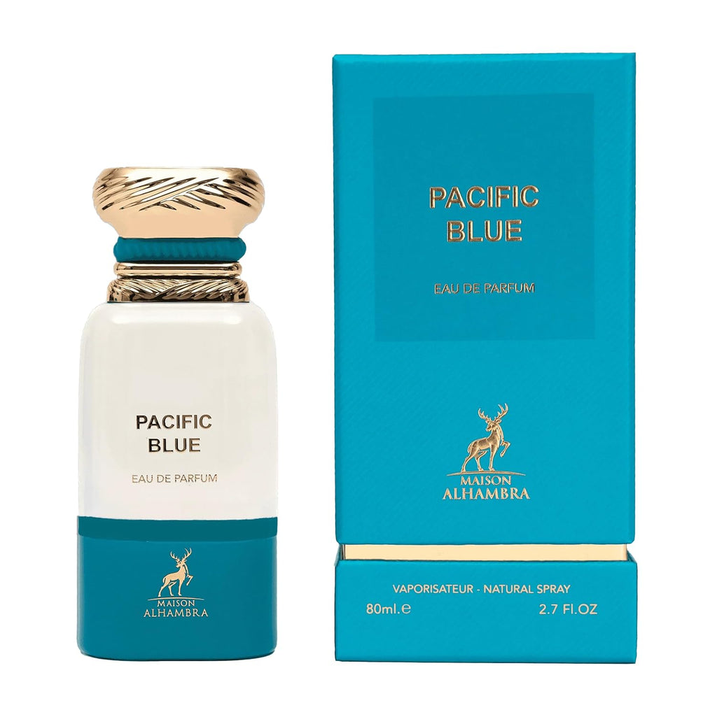 Maison Alhambra Pacific Blue Eau de Parfum – Fresh Mediterranean Citrus Aromatic 80ML