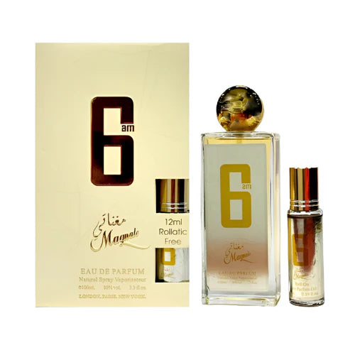 Magnate 6 AM Eau De Parfum , + Pure Oil Bottle 100ML