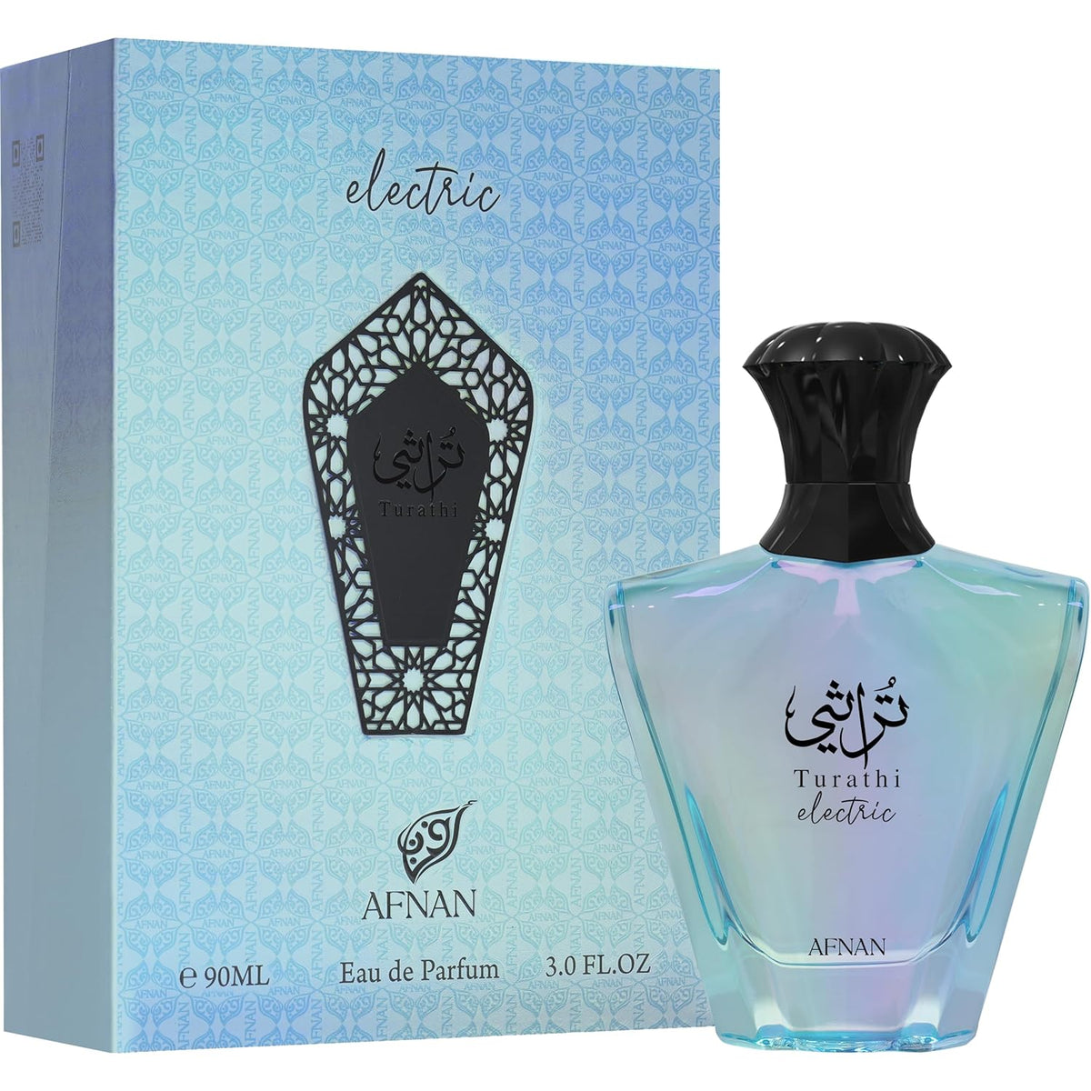 Afnan Turathi Electric Eau de Parfum – Vibrant Citrus Woody Unisex Scent 100ML